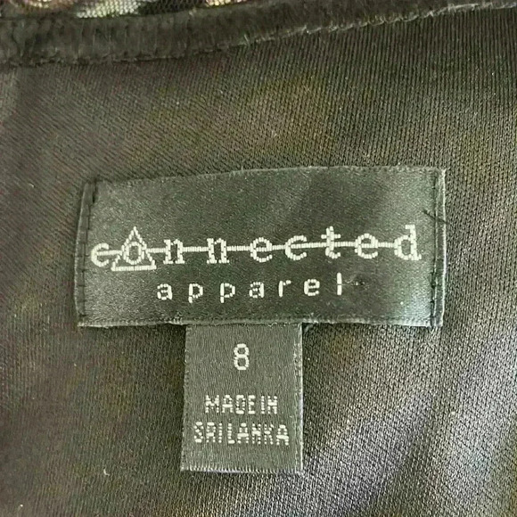 Connected Apparel Size 8 Gold Ribbon Soutache Sheath Dress, stunning - Picture 6 of 6